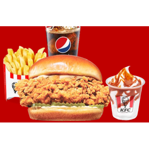 Combo Kentucky Chicken Sandwich Qr