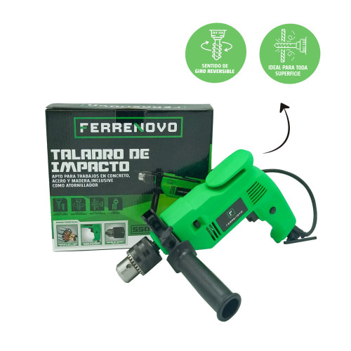 Taladro Percutor De 1/2? 550W Vel Variable Reversible