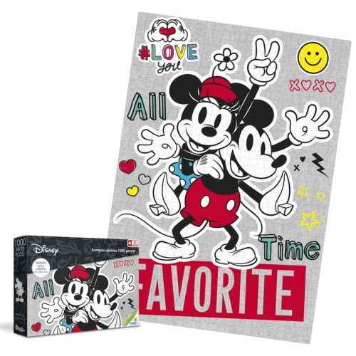 Rompecabezas X 1000 Pzas Mickey & Minnie