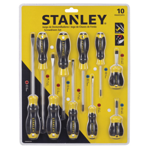 Juego Destornilladores X 10 Piezas Stanley Stmt66676-840