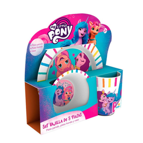 Set Vajilla 3 Pzas My Little Pony