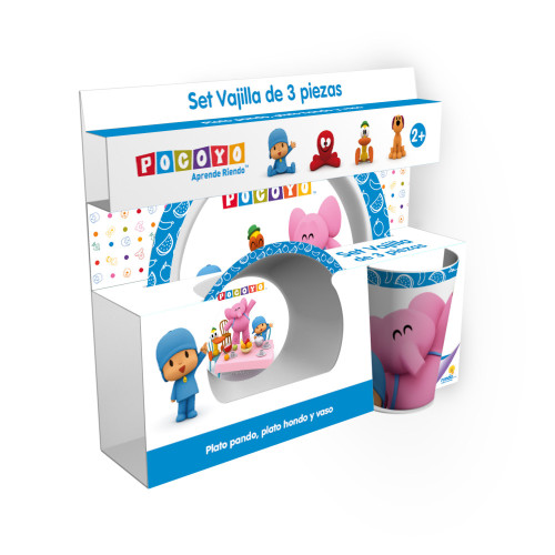 Set Vajilla 3 Pzas Pocoyo