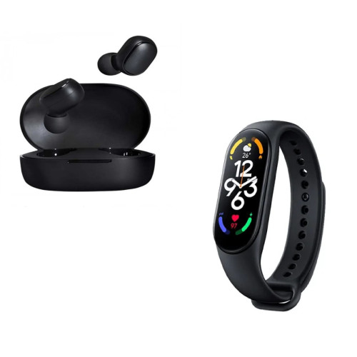 Audífonos Xiaomi Airdots 2 / Banda Xiaomi Smart Band 7 Negro