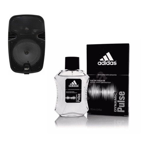 Cabina Sonido Recargable Rl-302 3600 W Microfono Control Remoto / Perfume Dynamic Pulse De Adidas Para Hombre 100Ml