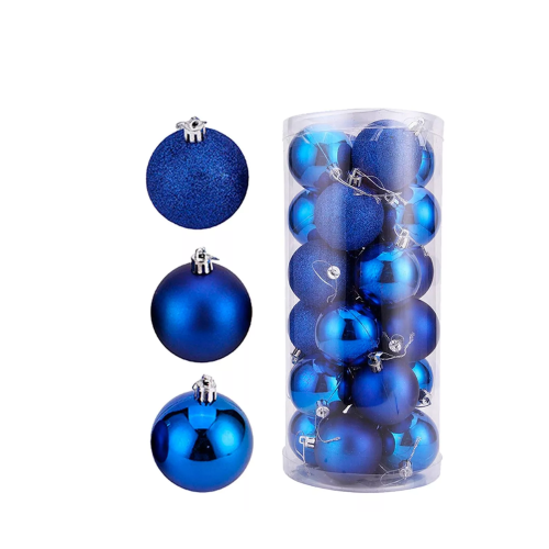 Juego De 24 Bolas 4Cm Navidad Para Árbol Navidad Colores